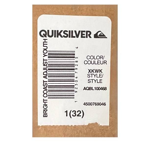 Quicksilver Youth (Size 1) Sandals - Picture 4 of 4